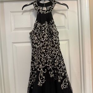 Black Halter formal dress
